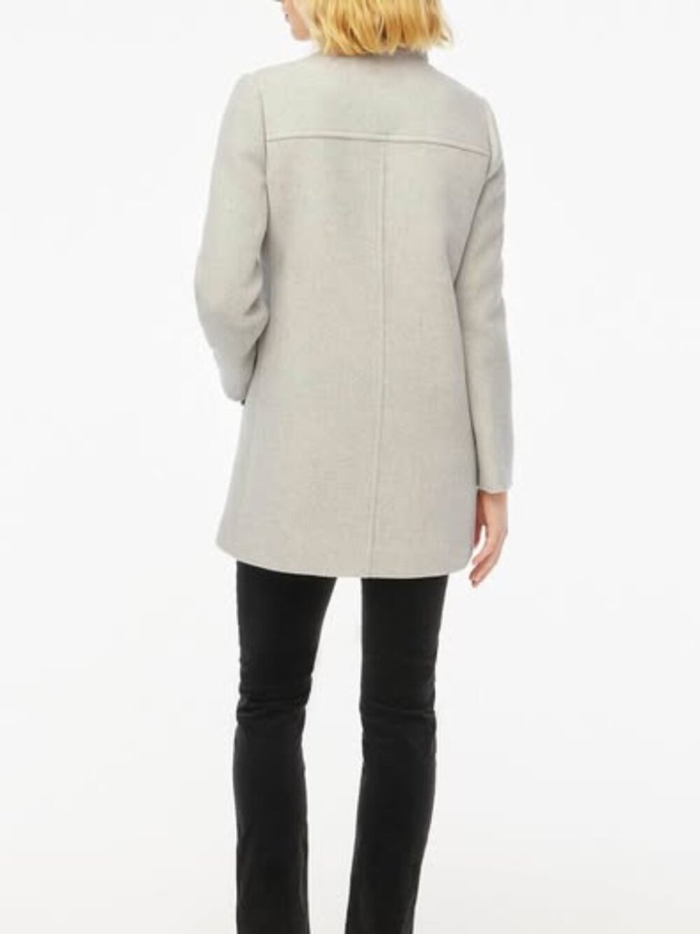 NEW J Crew Factory City coat with button neck - Picture 2 of 6